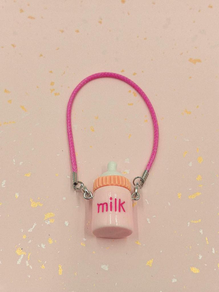Miu-Style Dollhouse Miniature Accessories: Cute Kettle, Thermos, Milk Bottle, Pendant, Doll Figure, Crossbody Bag Ornament