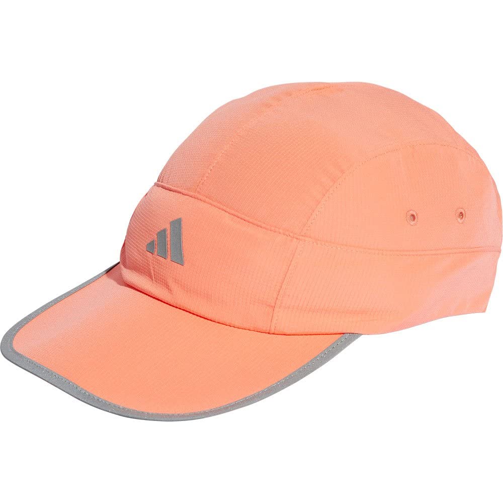 

Adidas Men s Packable HEAT. RDY X-City Running Cap (EBB17) with Quick-Drying Cooling Technology, Coral Fusion/Reflective Silver (HR7056)