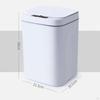 Small Bathroom Trash Can with Lid, Plastic Rectangular Kitchen Garbage