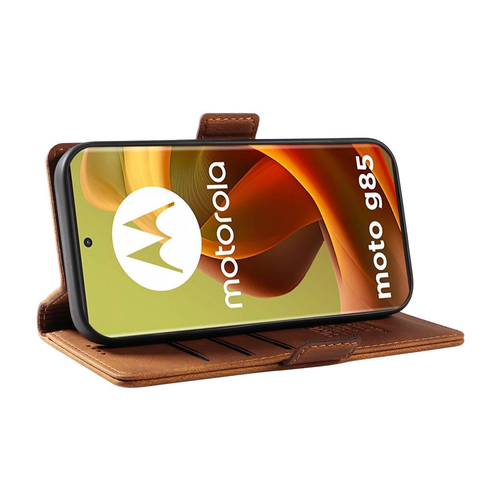 Чохол для телефону-гаманця з гніздами для карток із нубукової PU шкіри з боковою пряжкою для Motorola Moto G53, G14, G32, G54, G84, G34, G04, G24, G04s, E14, Edge 40, Edge 50 Fusion...