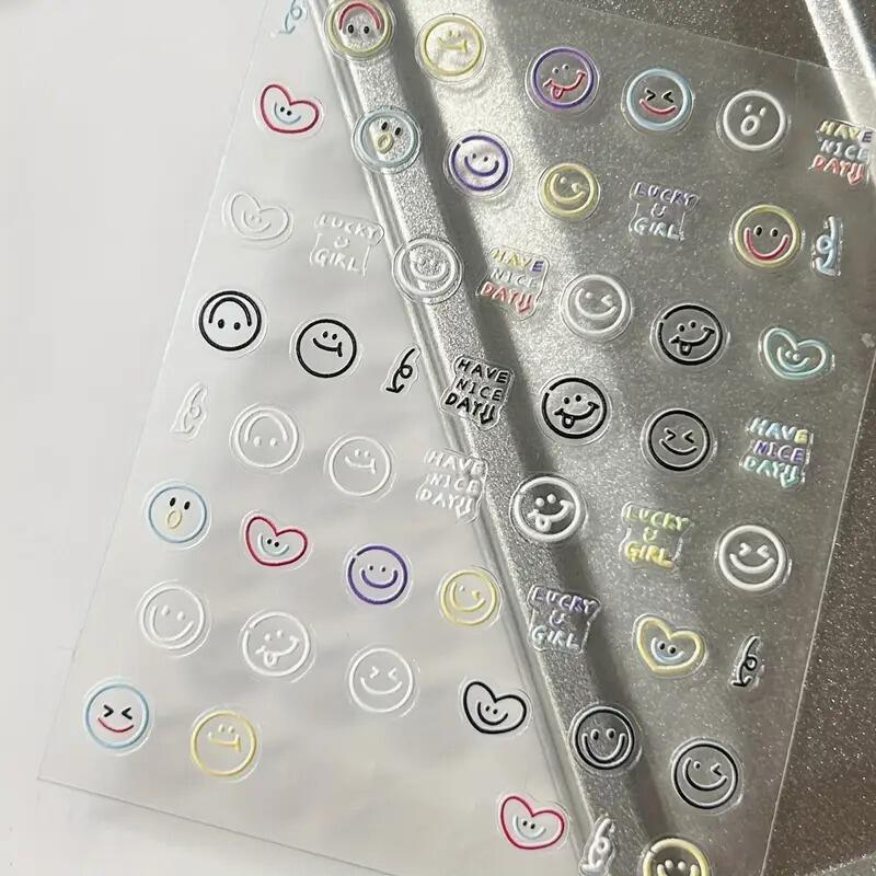 Smile Self Nail Art Sticker Pedicure Manicure Materials
