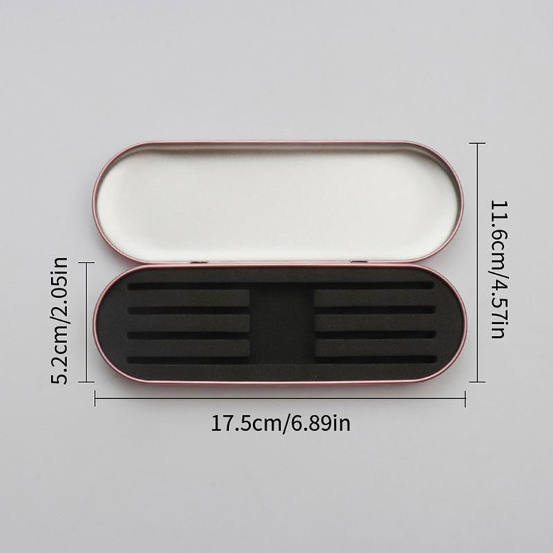 Eyelashes Tweezers Box Exquisite Tinplate Protection Storage Box Eyelash Lash Extension Beauty Pencil Case Makeup Tools