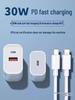 Suozhi 20W Fast Charger for Apple Devices with 30W Support and Type-C PD Cable Interface