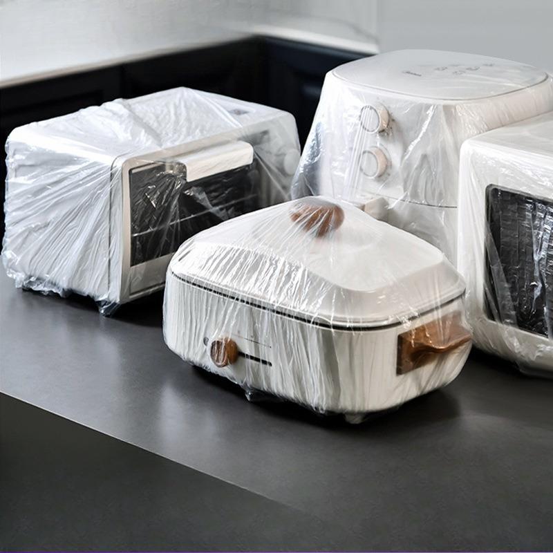 5Packs(50Pcs/pack) Appliance Dust Cover Disposable Extra Large Plastic Wrap Protector For Rice Cooker Pot Cockroach Proof Dustproof Cover