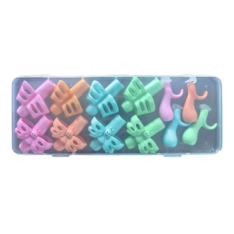 1 Set Pencils Grip for Kids Handwriting Butterfly Shaped Pencil Holder Grip Posture Correction Training Writing Aid