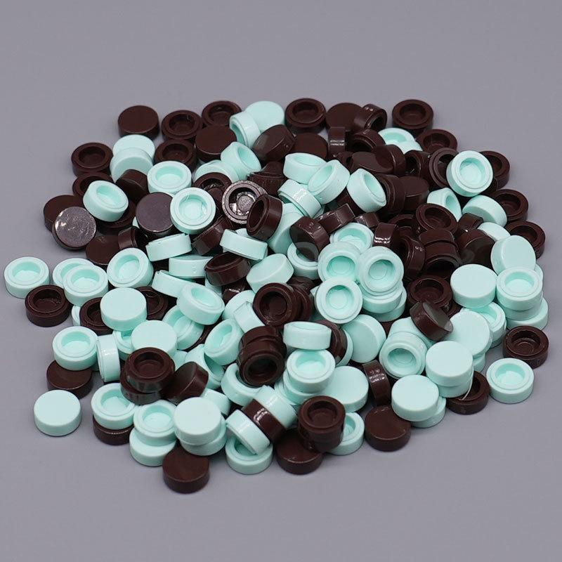 Handmade 10g Multicolor Round Building Blocks for DIY Projects with Meat-Filled Granules