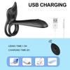 Vibrating Cock Ring Dual Penis Ring With Tongue Clitoral Stimulator For Couple Stronger Erection Enhancing Vibrators Sex Toys