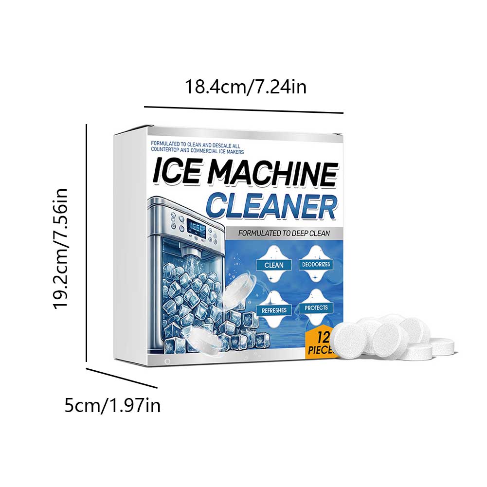 Reinigungstabletten Einfach zu Verwenden Nickel Sicher Kalkentferner Eisbereiter Reiniger Tabletten für Arbeitsplatte Tiefenreinigung Entfernen Geruch