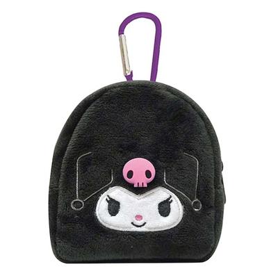 Sanrio Characters Pouch with Parts, Kuromi, SAC-PA-KU, H9.5 X W9 X D4cm