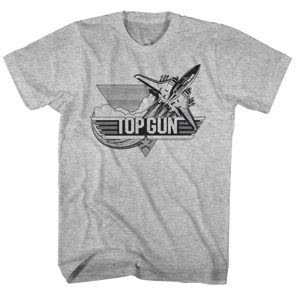 Top Gun Movie F14 Tomcat Jet Fighter Logo Men s T Shirt 4XL