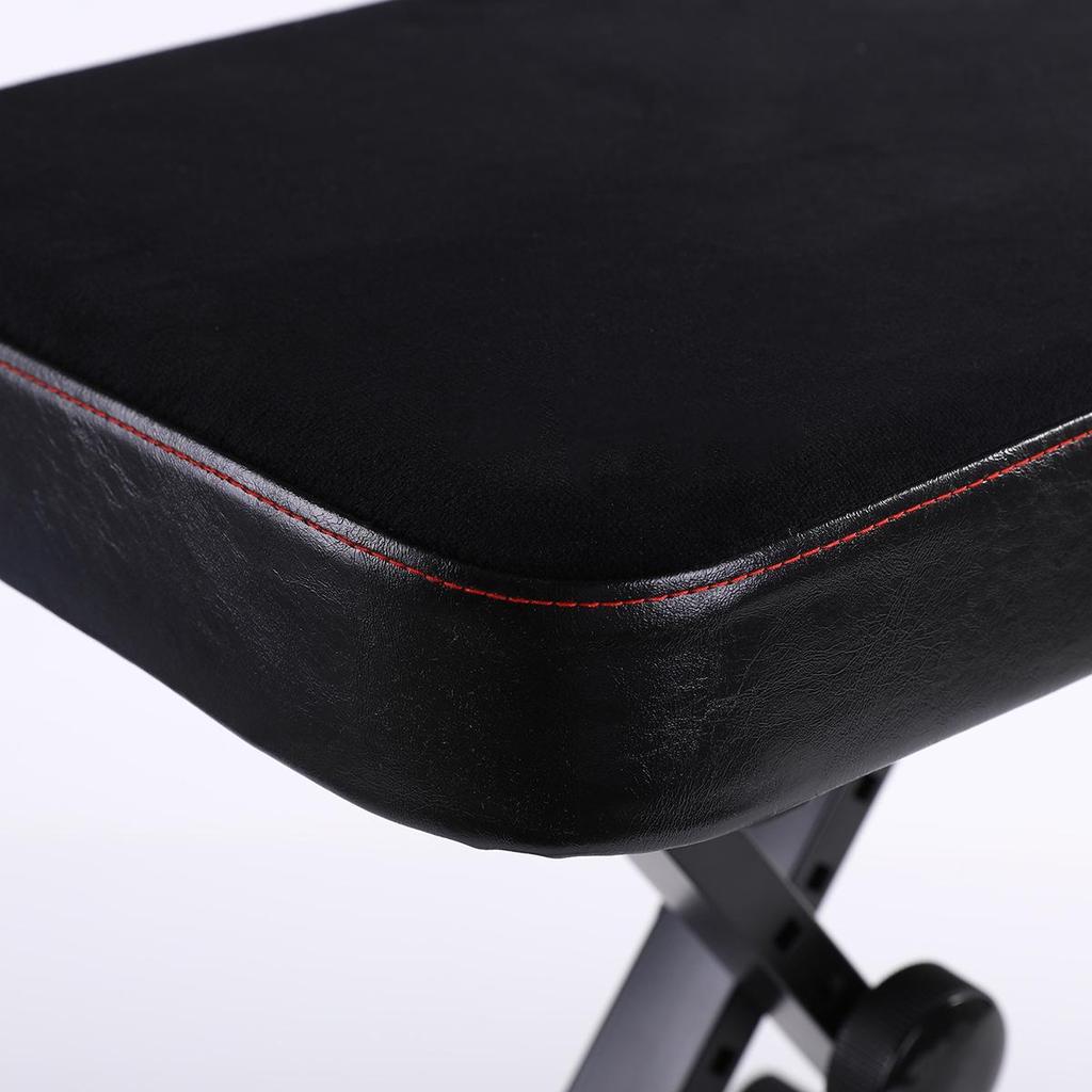 Verstellbare Faltbare Vierstufige Elektronische Orgelbank - Hochwertiger Schwarzer Zitherhocker