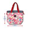 Hatayama Shoji Lunch Tote Bag with Drawstring Bag Japanese Pattern Sanrio Characters Black H20 X W30 X D10cm 33201935 Approx.