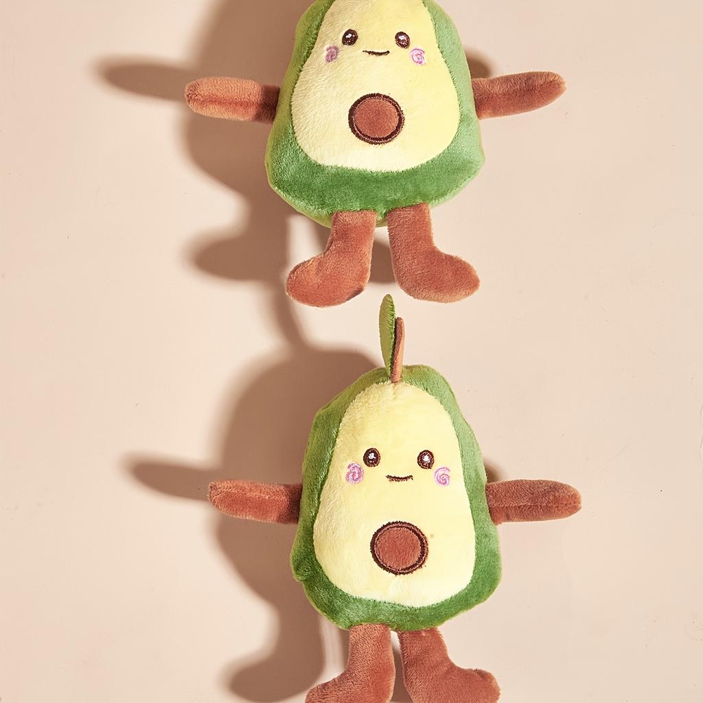 1 Cartoon Avocado Shaped Pet Plush Toy for Dogs To Interact and Play In Daily Life
