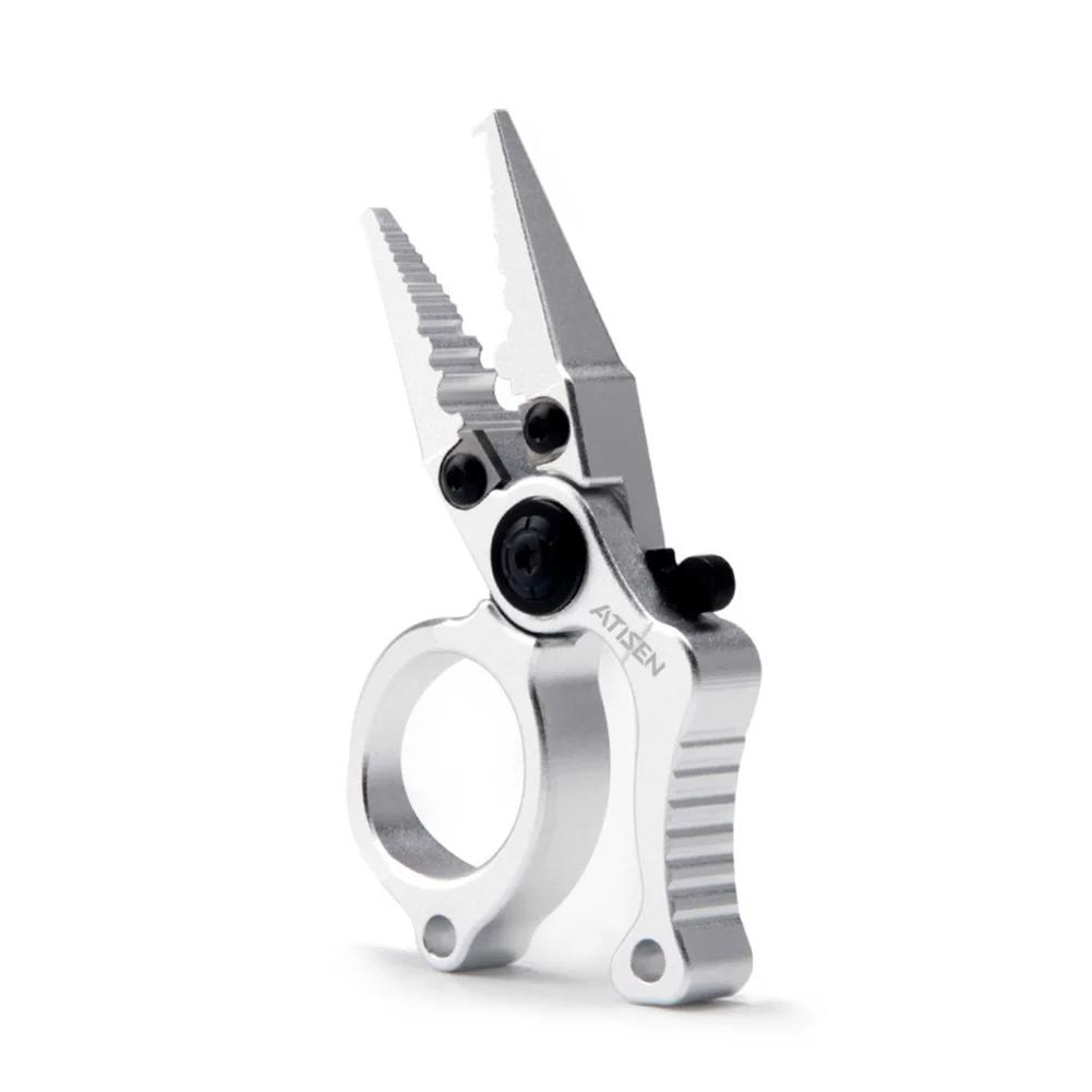 Aluminum Alloy Fishing Pliers Mini Lure Pliers Ring Openers Fishing Multitool Hook Remover Braided Fishing Line Pesca Accesorios серебряный