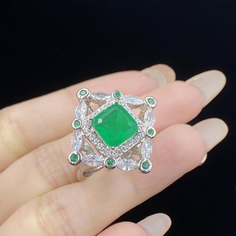 Sace Gems Klassiske kobberlegering sirkon ring øredobber anheng halskjede smykkesett bryllupsfest gaver