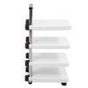 Multifunctional Pan Pot Rack 4 Tier Adjustable Pan Organzier Rack Space Saving Kitchen Storage