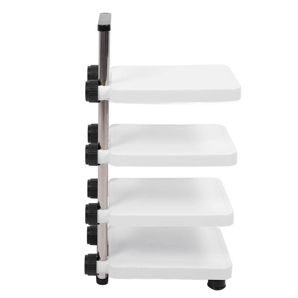 Multifunctional Pan Pot Rack 4 Tier Adjustable Pan Organzier Rack Space Saving Kitchen Storage