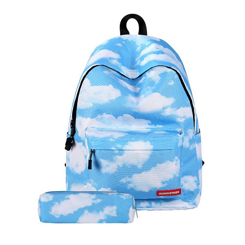 Stylish And Spacious Women Girl Galaxy Starry Backpack For School And Travel