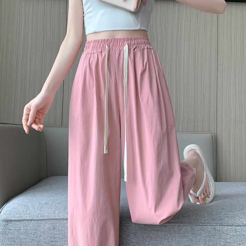 

Лето Новая Корейская Версия Темперамент Брюки Харлан Женские Свободные и Тонкие Девятиточечные Леггинсы-фонарики 2XL розовый