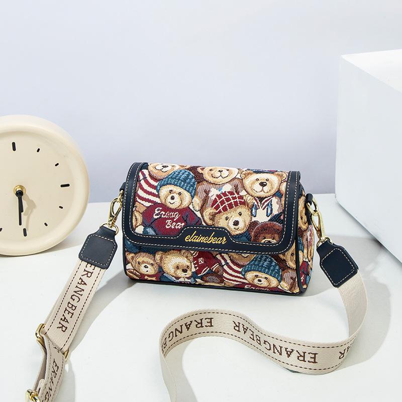 

Little Bear Yilian Women s Large Capacity Canvas Crossbody & Shoulder Bag 13x9x21 cm