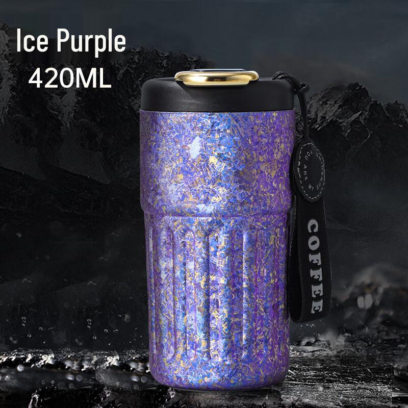 MRSIKEY Smart Titanium Insulated Coffee Cup 420ml