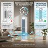 Ventilatore a Torre Multidimensionale Silenzioso Portatile Condizionatore d'Aria Ufficio Casa Raffrescatore d'Aria Vento Forte Raffreddamento Ventilatore d'Aria Senza Pale