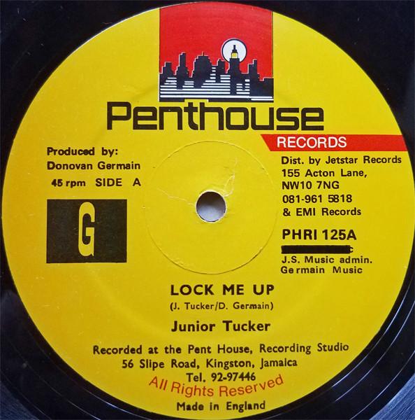 

12-дюймовая пластинка JUNIOR TUCKER Lock Me Up PHRI125 Penthouse Recor UK Reggae Ska Dub Б/у
