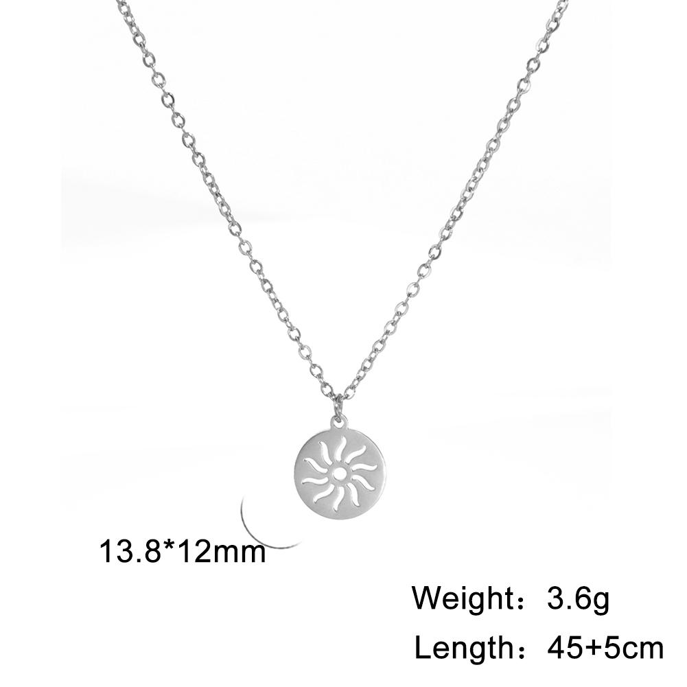 My Shape Lightning Necklaces For Women Tooth Mountain Heart Stainless Steel Necklace Choker Fashion Jewelry Gifts For Girlfriend