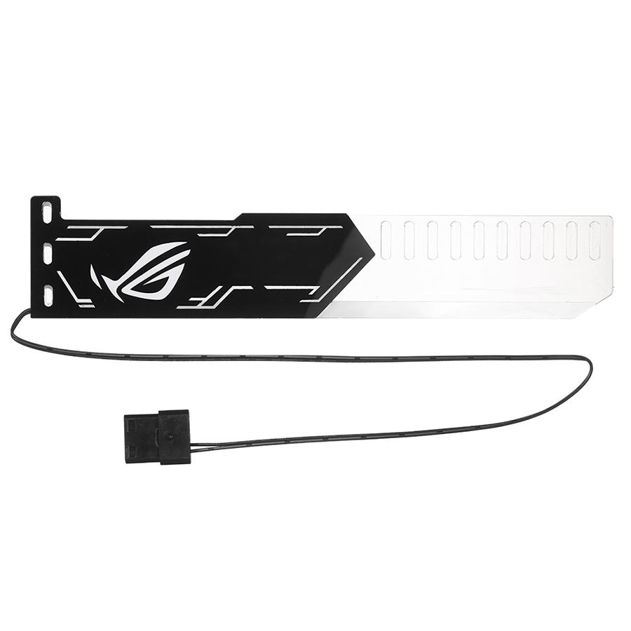 RGB25 Suport Placă Grafică RGB Colorat Orizontal Alimentare 4 pini cu Lumină LED Suport Placă