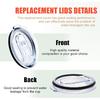 40 oz Tumbler Lid Replacement,Fit for Silver Buffalo Tumbler Lids 40 oz Replacement Lid,2Pack Tumblers Lids Compatible with Silver Buffalo Stainless