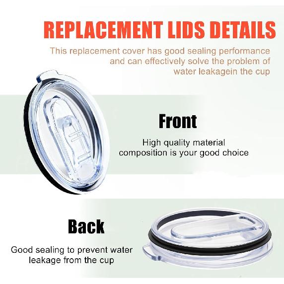 40 oz Tumbler Lid Replacement,Fit for Silver Buffalo Tumbler Lids 40 oz Replacement Lid,2Pack Tumblers Lids Compatible with Silver Buffalo Stainless