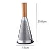 For Kitchen Creative Cone Fruit Vegetables Grater Garlic Grinder Slicer Manual Wooden Handle Food Processor Home Accessories