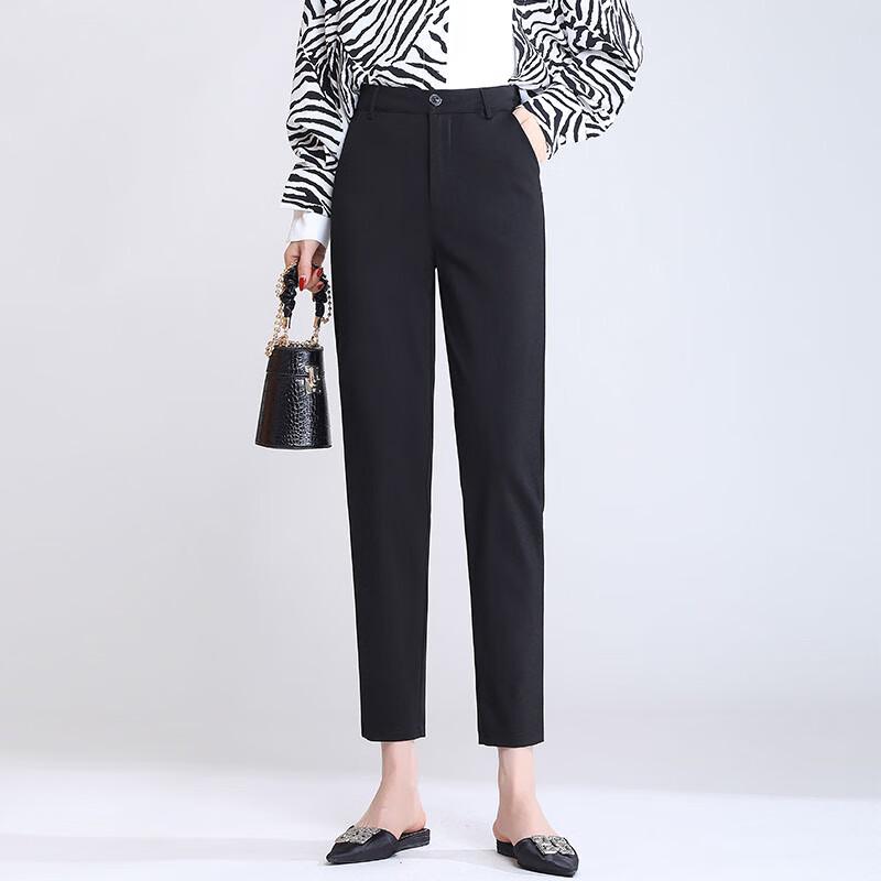 Women's Slim Fit High-Waist Suit Pants