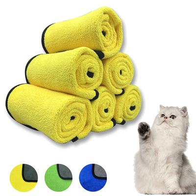 Quick-Drying Pet Towel Absorbent Pet Bath Towel for Dogs Cats Soft Lint-Free Fiber Dog Towels Pet Cat Blanket Pet Supplies