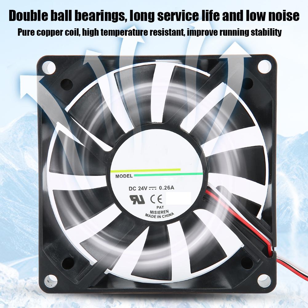 8cm 24V 0.26A Cooling Fan 4800RPM Cooler Heatsink for Mainframe Box South and North Bridge