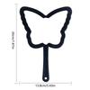 Eyelash Extension Handheld Makeup Mirror Butterfly Shaped Vanity Mirror With Plastic Handle Hand High Definition Mirror Beauty