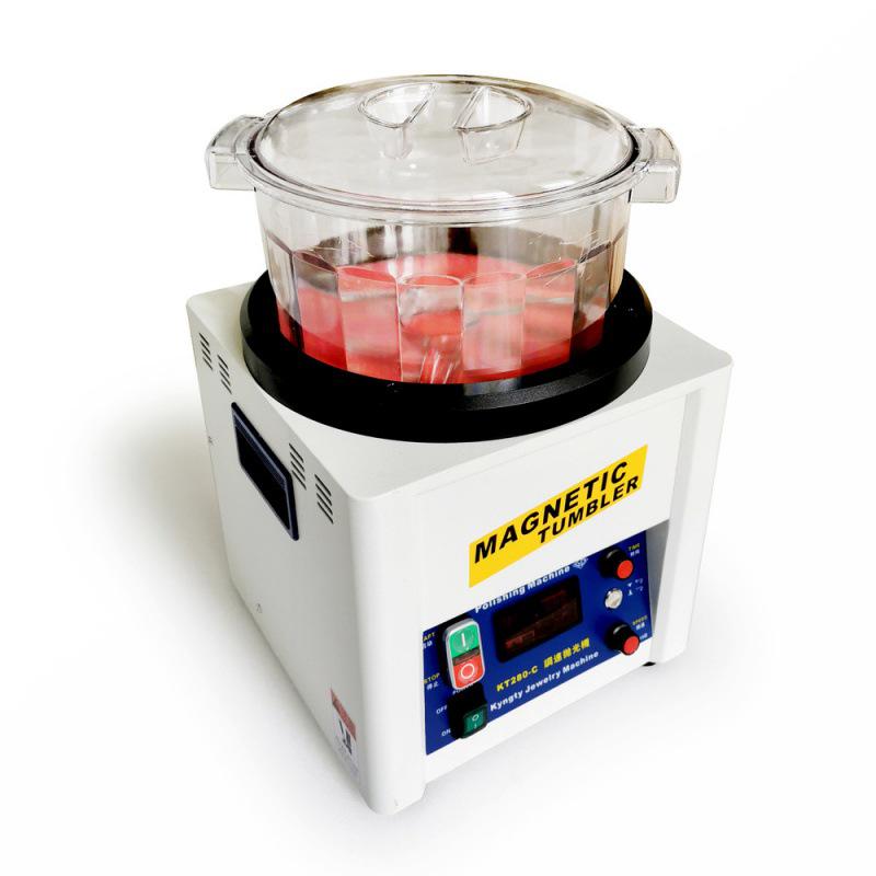 KT-280A Electromagnetic Magnetic Force Polishing Machine - Digital Timer for Jewelry Polishing and Deburring