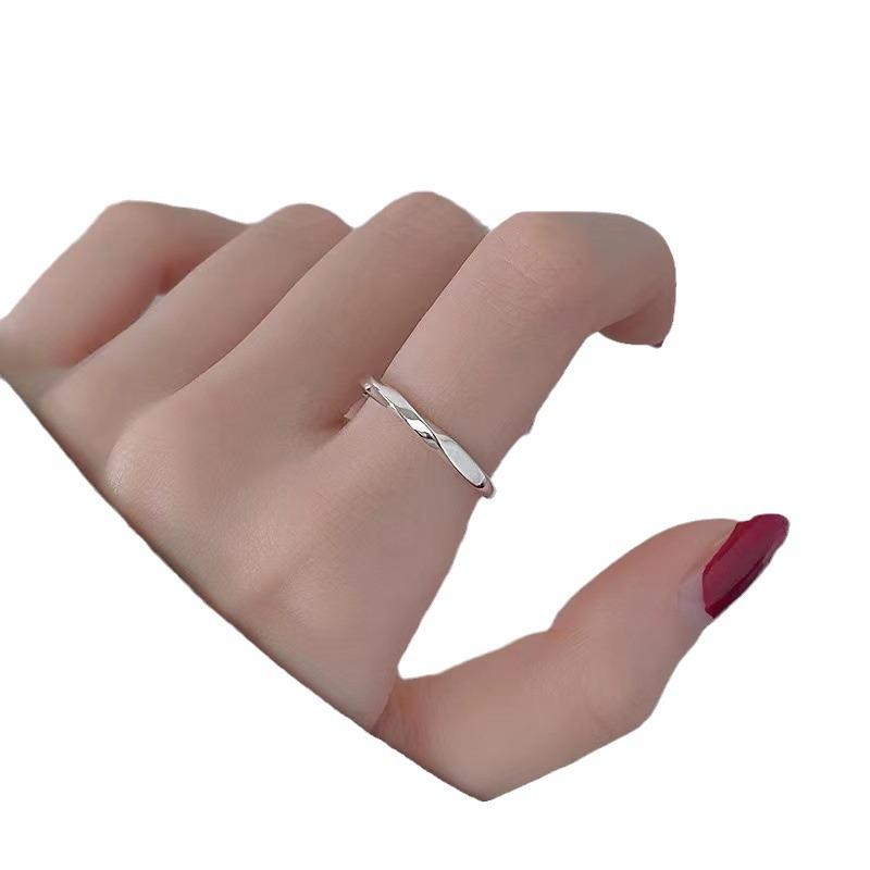 Женское Модное Персональное Нишевое Кольцо matte finish 1pcs