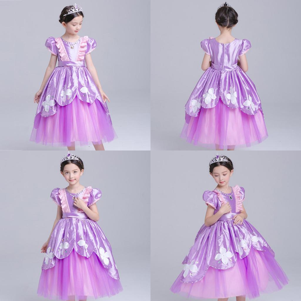Enchanting Sofia The First Deluxe Dress Princess Sophia Costume Gown In Purple