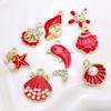 8Pcs Gold Plated Mix Crystal Shell Starfish Charm Pendant For Jewelry Making Bracelet Necklace Diy Accessories Craft Findings