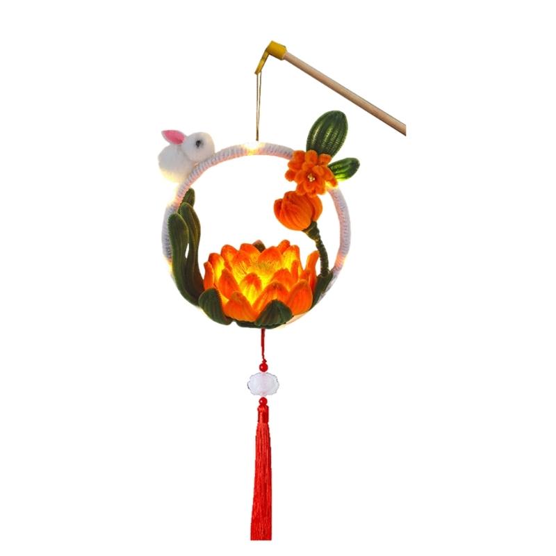 Lovely Rabbit Shape Handmade Twisting Bar Flower Light Fashion Home Accessory for Bedroom Living Room Decoration