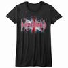 Def Leppard Warped British Flag Women's T Shirt