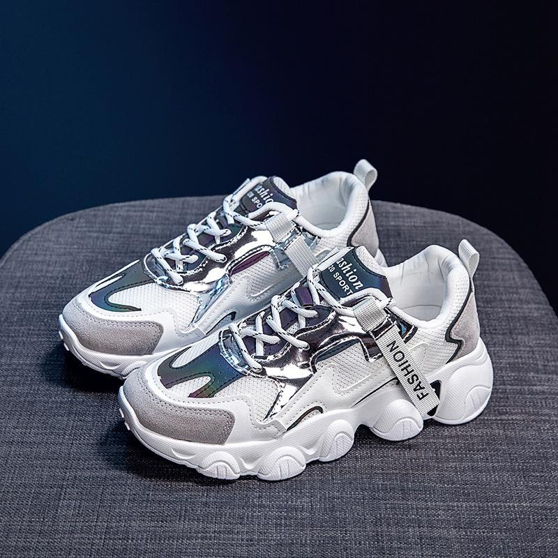 [Customization] Dad Shoes Spring and Autumn 2025 New Women's Shoes Explosive Breathable Versatile Casual Thick-soled Little White Sneakers