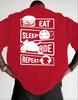 Unisexs Casual Tshirt Eat Sleep Ride Repeat Graphic T Shirts Unisex High Quality Love Riding Fashion Casual Tops Biker Tshirt