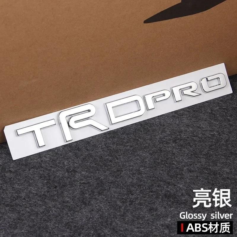 1Pc 3D ABS Car trunk sticker TRDPRO logo For Toyota TRD Yaris Camry Tantu Prado Lande kuluze RAV4 car repack accessories