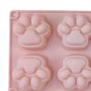 Cat Paw Silicone Mold Food-Grade Chocolate Mousse Cake Mold Easy-Release Reusable Baking Mold for DIY Dessert Soap Decompression Toy