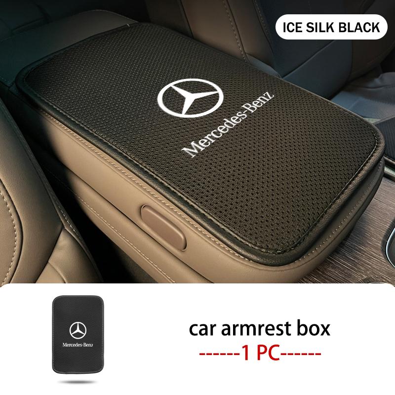 Car Armrest Box Pad Center Console Protector Heightening Mat For Mercedes Benz AMG A C E S G Class W201 W210 W108 W204 W205 W203 JS1