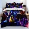 Set Letto Piumone Cartone Animato Gioco VALORANT 3D Gamer,Copripiumino Set Letto Copripiumino Federa,Set Letto Taglia King Queen Bambini