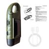 Solar And Hand Crank Flashlight 5-in-1 Emergency LED Light with Type-C Charging Waterproof Portable Power Bank for Camping Outdoor Use