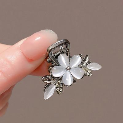 Damen Haarspangen Kleine Klammer Metall Pferdeschwanzspangen Süß Niedlich Glänzende Blume Seiten Haarspangen Kopfschmuck